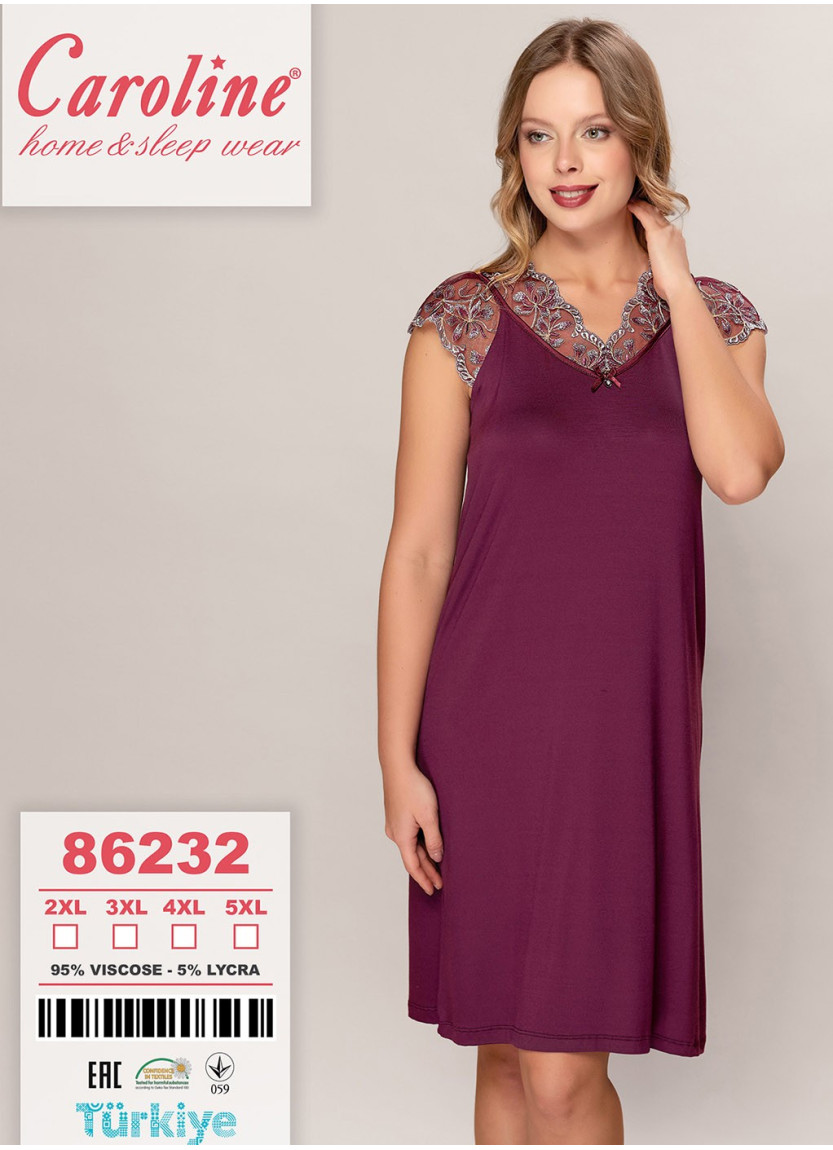 Caroline 86232 Nightdress (2XL+3XL+4XL+5XL) — Turkey wholesale collection