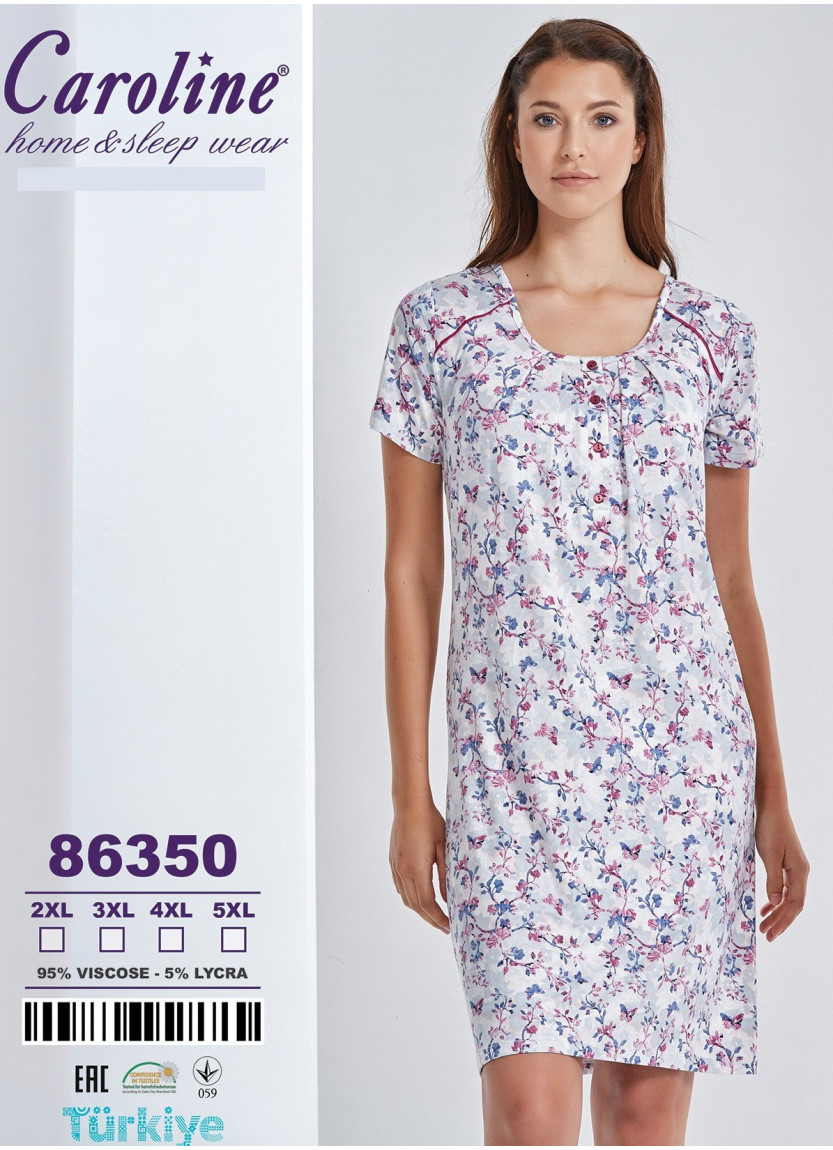 Caroline 86350 Nightdress (2XL+3XL+4XL+5XL) — Turkey wholesale collection
