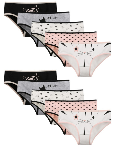 Donella 5071610CT Assorted 10-Pack Girls' Briefs — Turkey wholesale collection