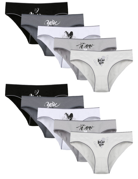 Donella 5171CD Assorted 10-Pack Girls' Briefs — Turkish textile wholesale