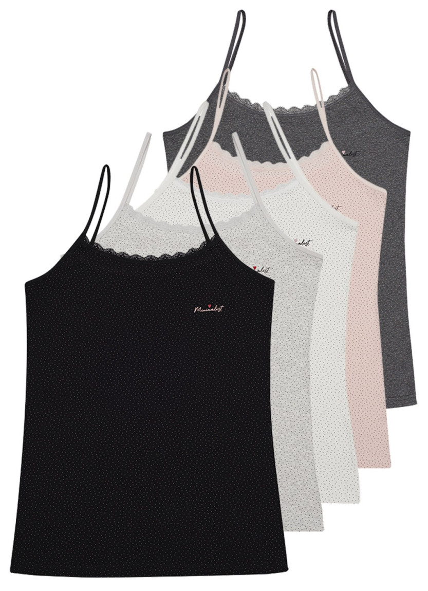 Donella 231329B Assorted 10-Pack Tank Top — Turkish factory wholesale