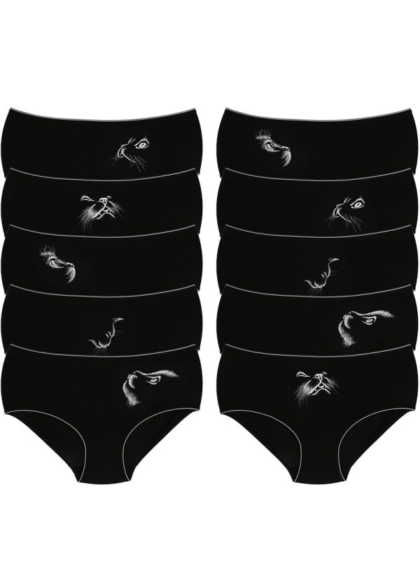 Donella 2571RM Assorted 10-Pack Women's Briefs — wholesale for boutiques