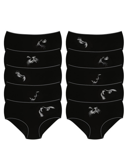 Donella 2571RM Assorted 10-Pack Women's Briefs — wholesale for boutiques
