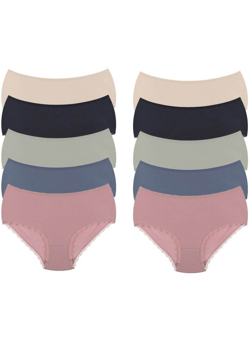 Donella 2571WD8 Assorted 10-Pack Women's Briefs — Istanbul wholesale supplier