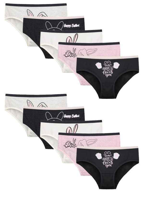 Donella 4171922RT Assorted 10-Pack Girls' Briefs — Turkish factory wholesale