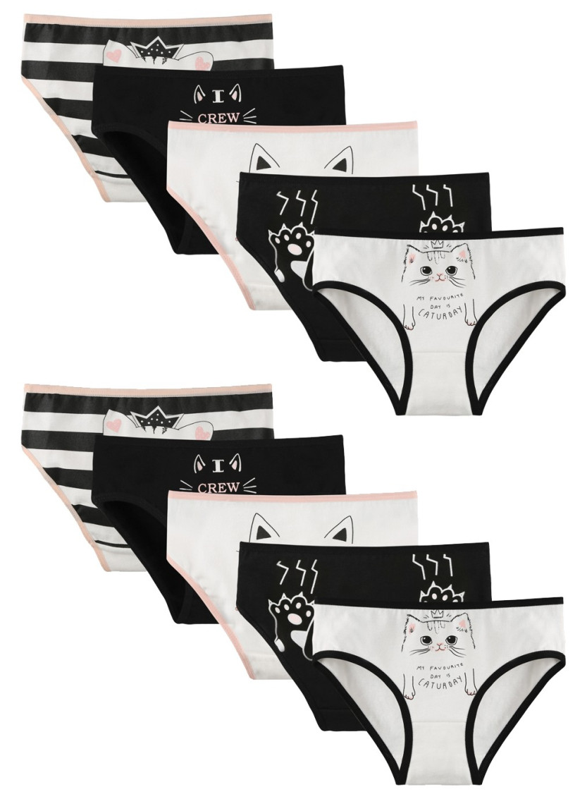 Donella 4171KT Assorted 10-Pack Girls' Briefs — wholesale from Turkey