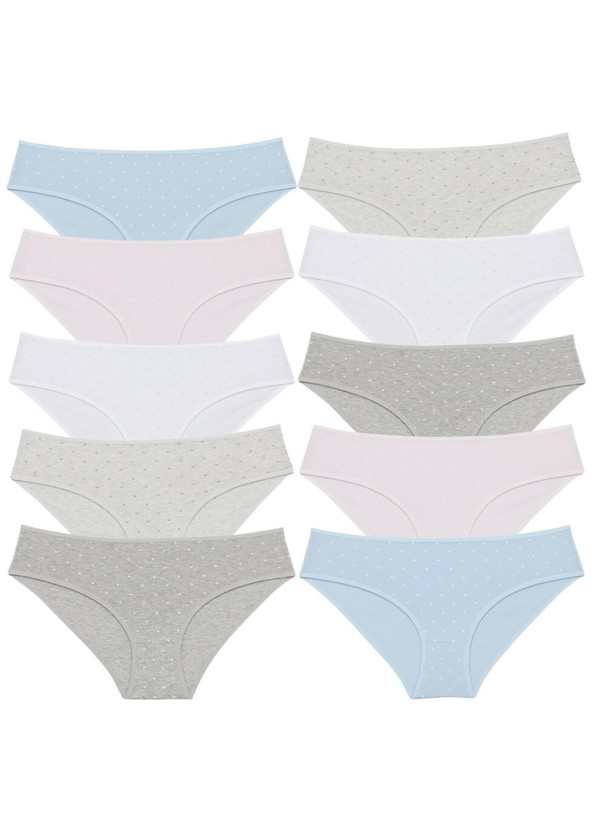 Donella 311314 Assorted 10-Pack Women's Briefs — Turkish textile wholesale