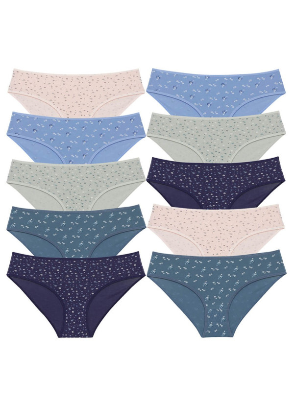Donella 311318 Assorted 10-Pack Women's Briefs — Istanbul wholesale supplier