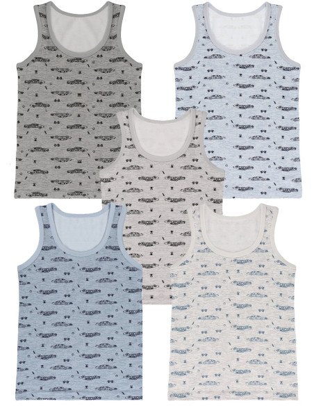 Маечки для Мальчиков (Ассорти) 10 шт/уп Donella 778101 — оптом от турецкой фабрики