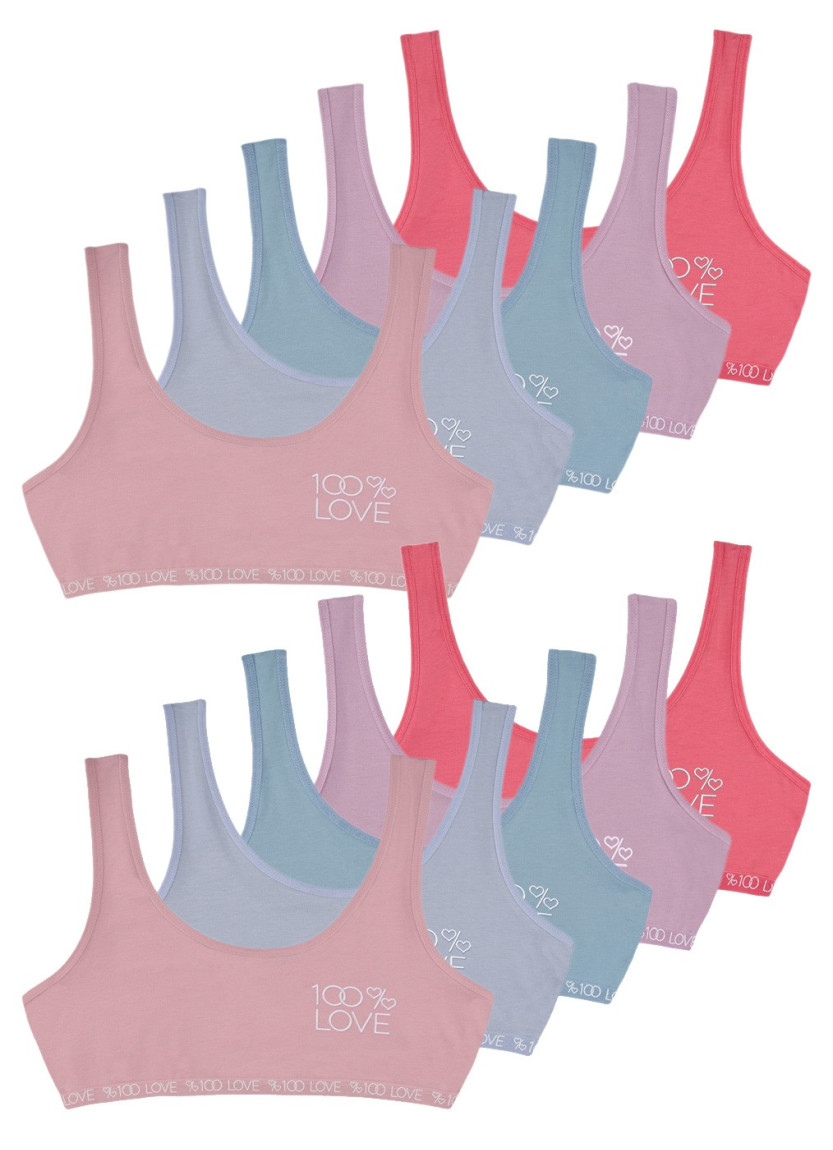 Donella 6071PB4 Assorted 10-Pack Bra — factory-direct from Turkey