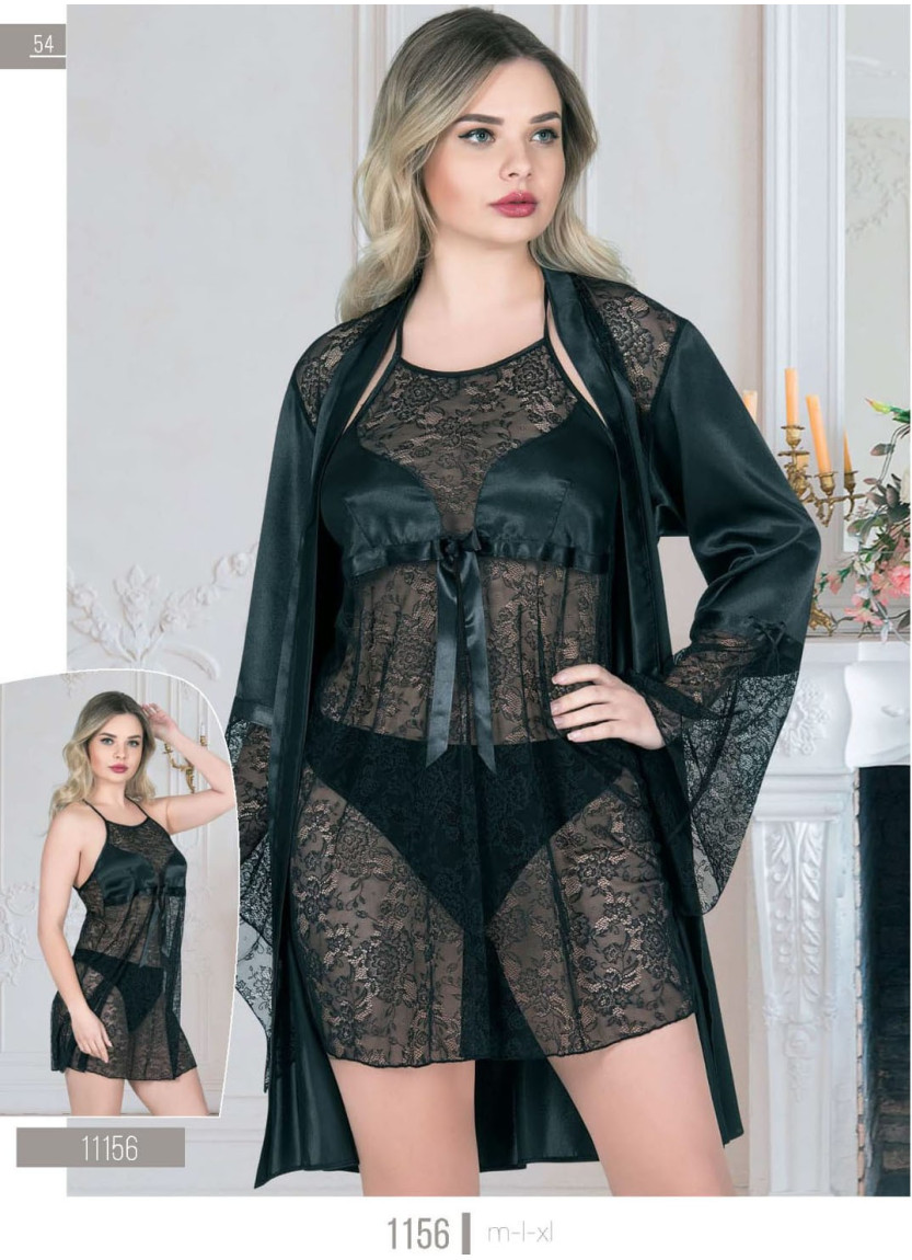 Халат с Пеньюаром 2-ка (M+L+XL) Angels Story Angels Stn 1156 — купить оптом из Турции