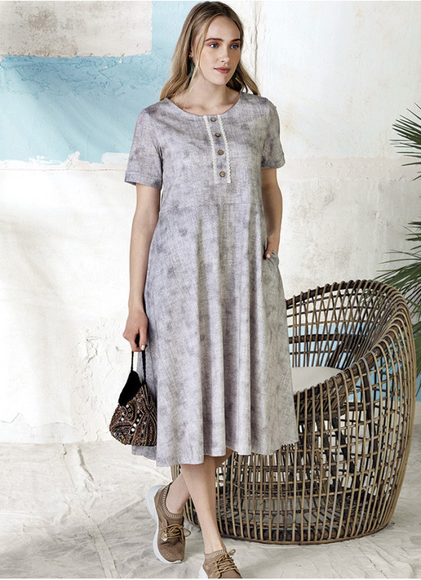 FA 4418 Dress (XL+2XL+3XL+4XL) — direct Turkish factory supply