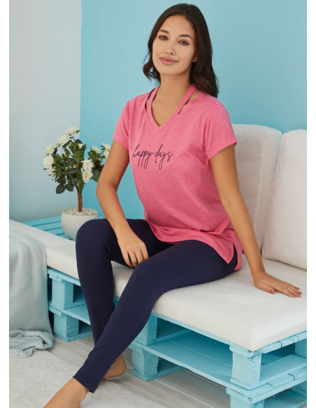 FA 4810 PEMBE Leggings (S+M+L+XL) — Turkish factory wholesale