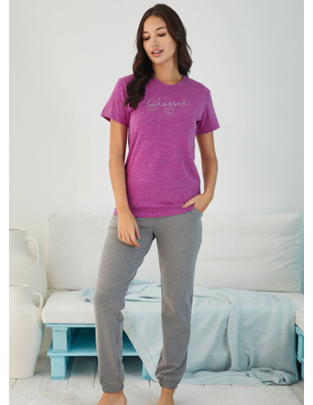 Комплект с Брюками (S+M+L+XL) Free Angel FA 4811 LILA — фабричная коллекция оптом