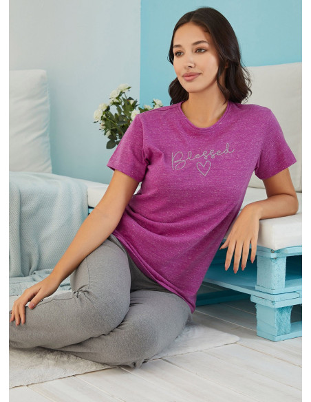 FA 4811 LILA Pants Homewear Set (S+M+L+XL) — Turkey wholesale collection