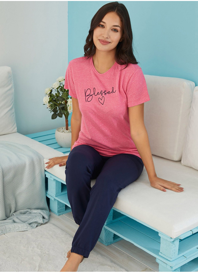 Комплект с Брюками (S+M+L+XL) Free Angel FA 4811 PEMBE — купить оптом из Турции