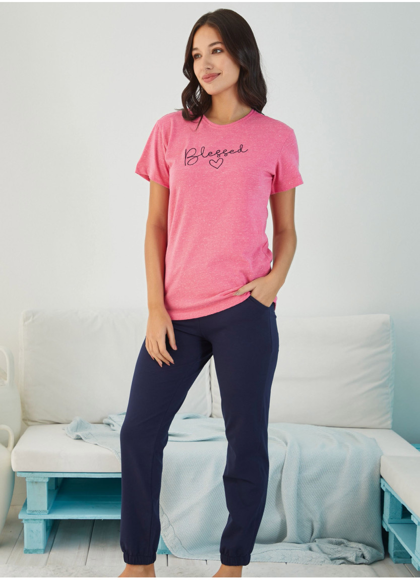 FA 4811 PEMBE Pants Homewear Set (S+M+L+XL) — factory-direct from Turkey