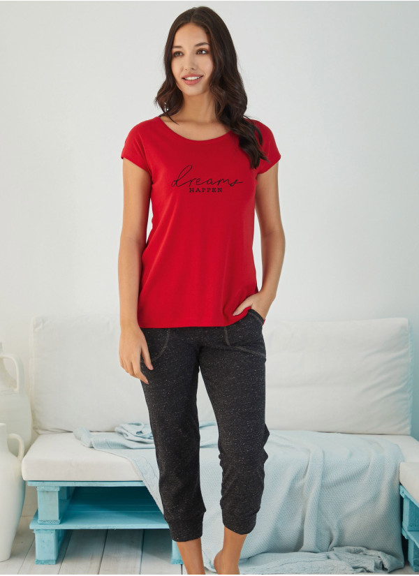 FA 4817 KIR Capri Homewear Set (S+M+L+XL) — direct Turkish factory supply