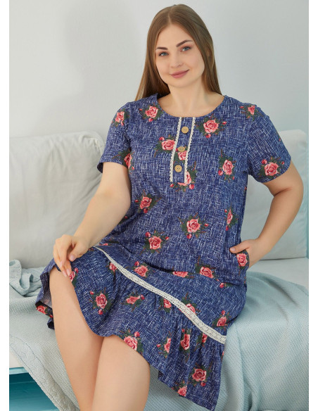 Платье (XL+2XL+3XL+4XL) Free Angel FA 4832 — оптовая поставка из Турции