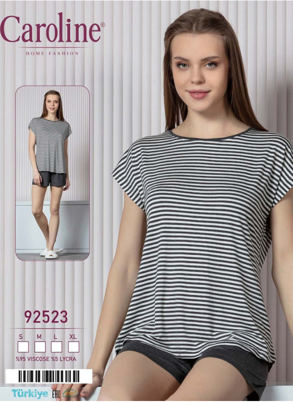 Caroline 92523 Shorts Homewear Set (S+M+L+XL) — direct Turkish factory supply