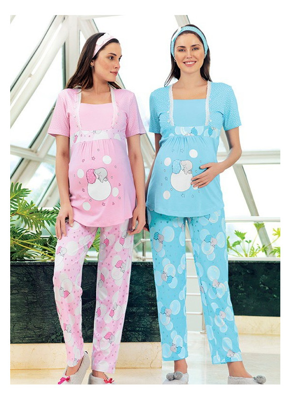 FA 4214 Modal Pants Homewear Set (S+M+L+XL) — Turkish factory wholesale