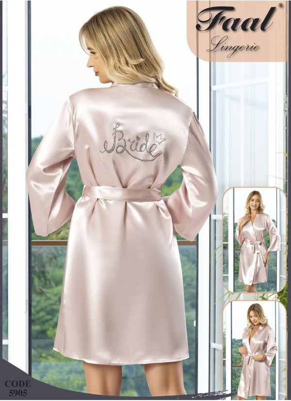 Халат Женский BRIDE (S+M+L+XL) FAAL Angels Stn 5905 — купить оптом из Турции