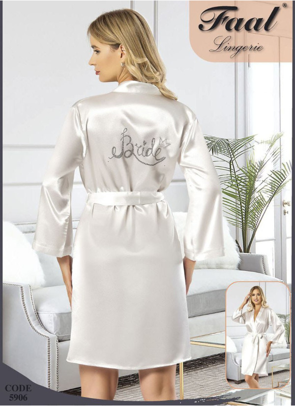 Халат Женский BRIDE (S+M+L+XL) FAAL Angels Stn 5906 — оптовая поставка из Турции
