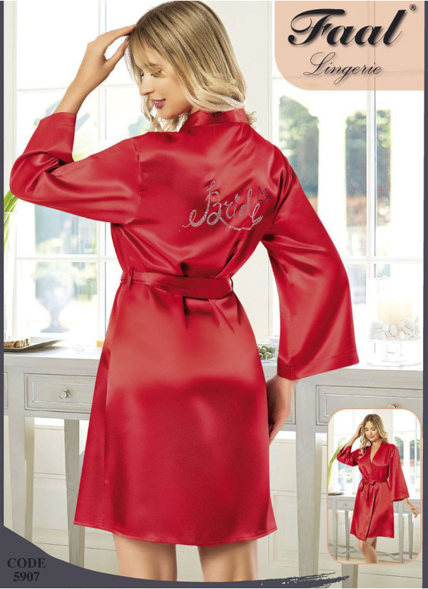 Халат Женский BRIDE (S+M+L+XL) FAAL Angels Stn 5907 — турецкий текстиль оптом