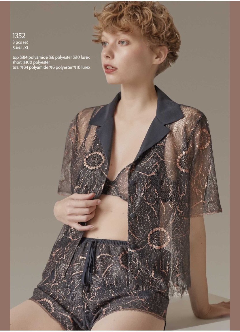 Bonjour Madame 1352 Shorts Homewear Set — wholesale from Turkey