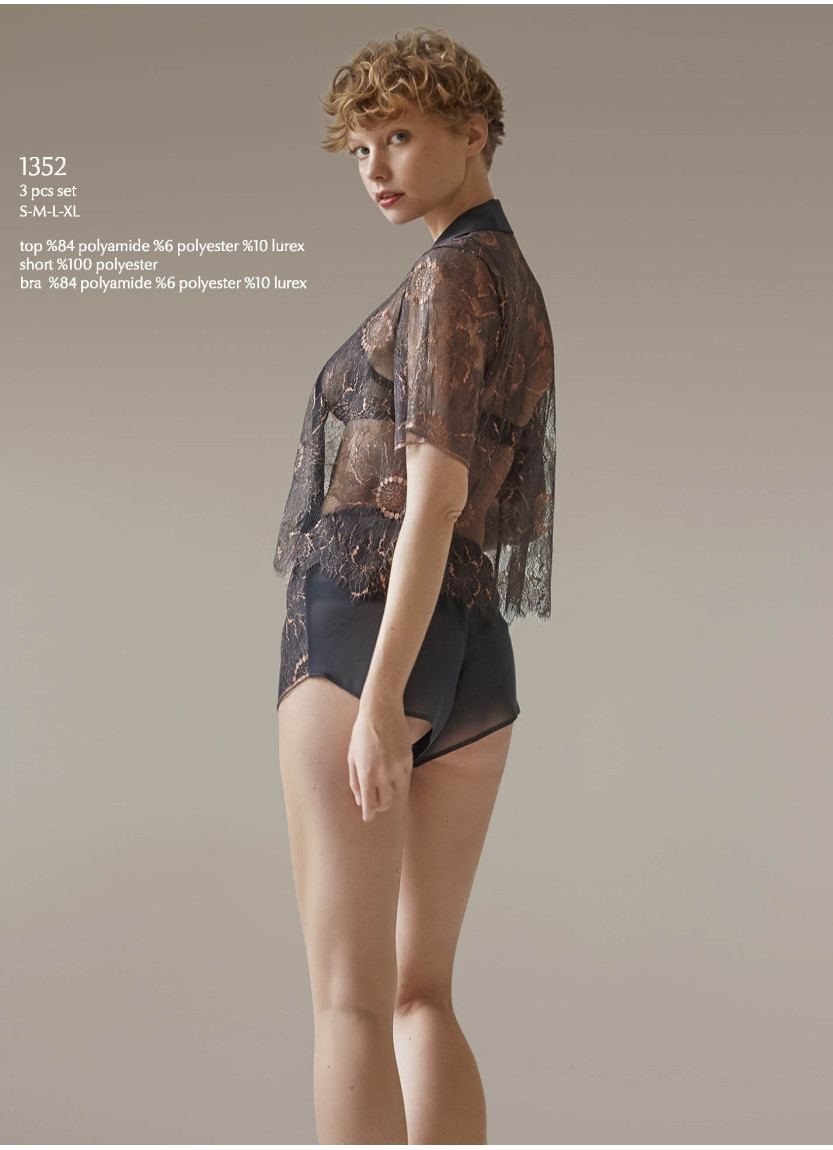 Bonjour Madame 1352 Shorts Homewear Set — factory-direct from Turkey