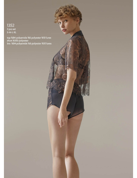 Bonjour Madame 1352 Shorts Homewear Set — factory-direct from Turkey