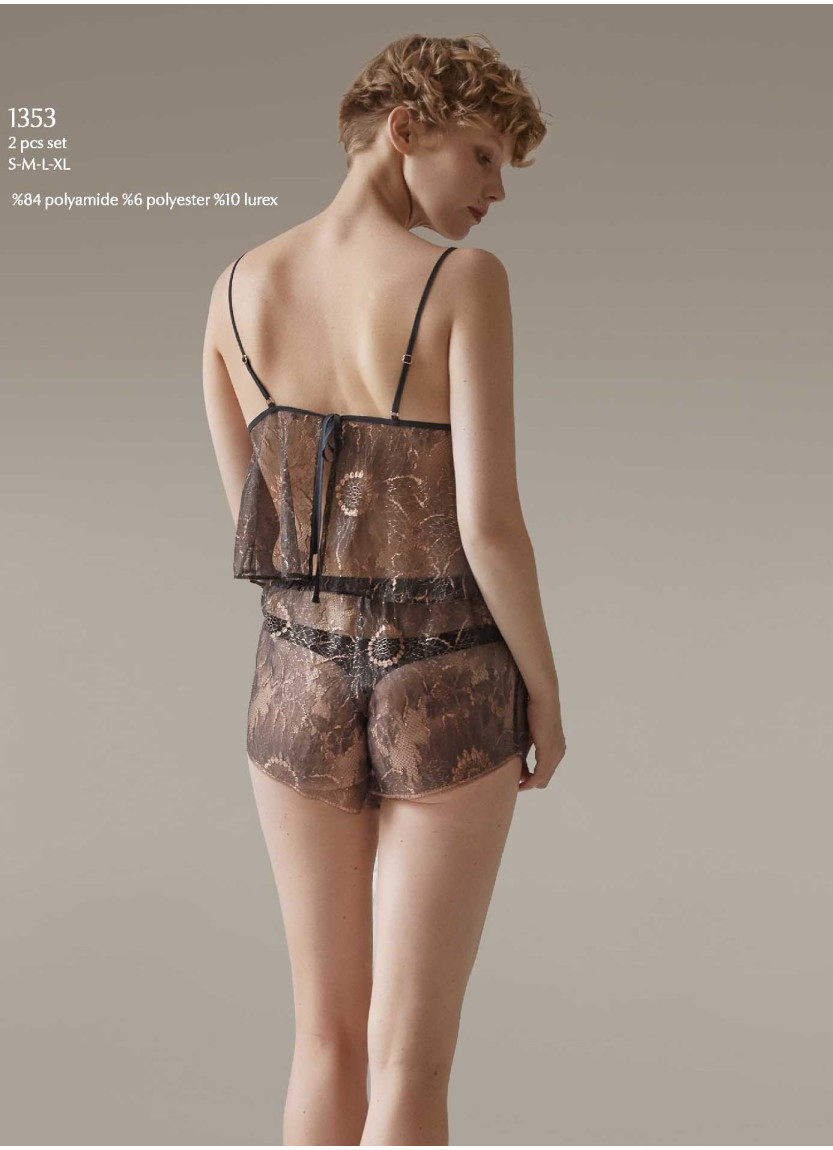 Bonjour Madame 1353 Shorts Homewear Set — direct Turkish factory supply