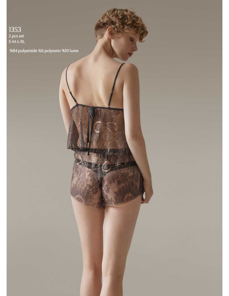 Bonjour Madame 1353 Shorts Homewear Set — direct Turkish factory supply
