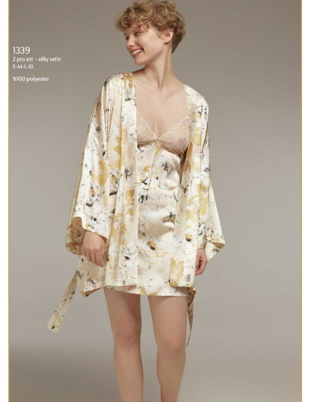 Bonjour Madame 1339 Women's Robe (S+M+L+XL) — factory-direct from Turkey