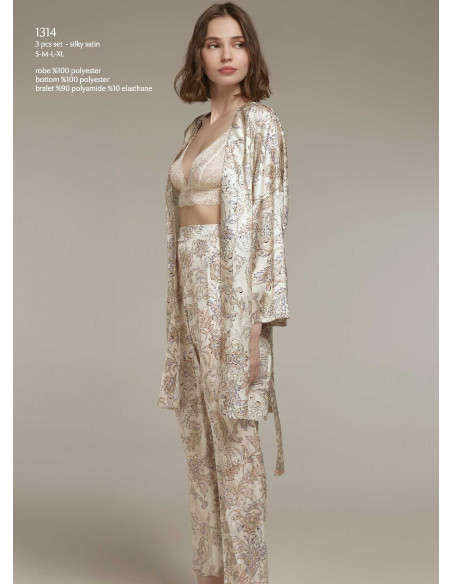 Bonjour Madame 1314 Pants Homewear Set — factory-direct from Turkey