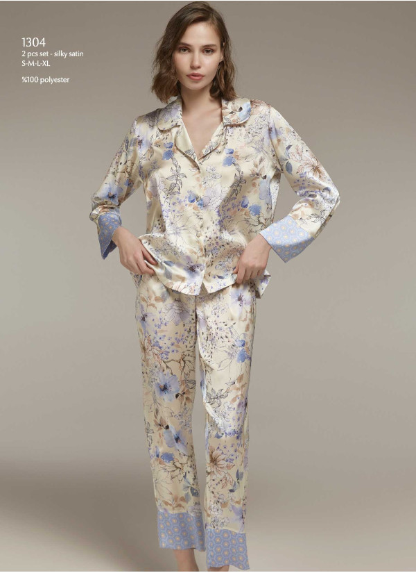 Bonjour Madame 1304 Pants Homewear Set — factory-direct from Turkey