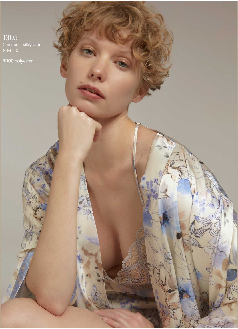 Bonjour Madame 1305 Women's Robe — Turkey wholesale collection