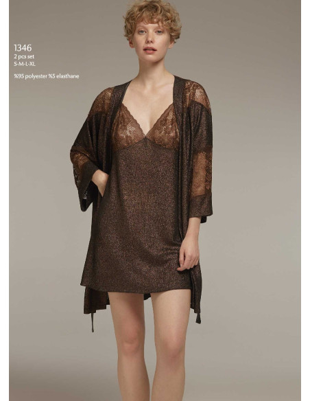 Bonjour Madame 1346 Women's Robe — direct Turkish factory supply