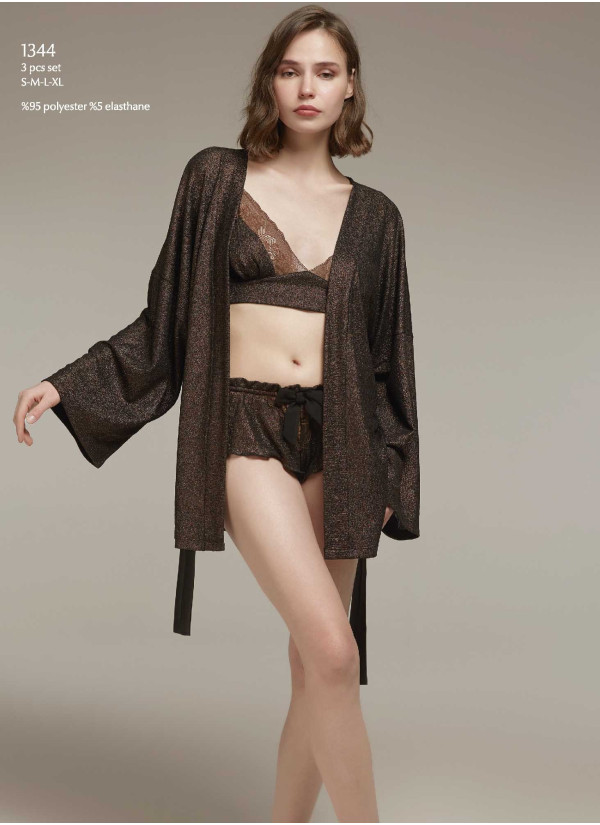 Bonjour Madame 1344 Shorts Homewear Set — direct Turkish factory supply