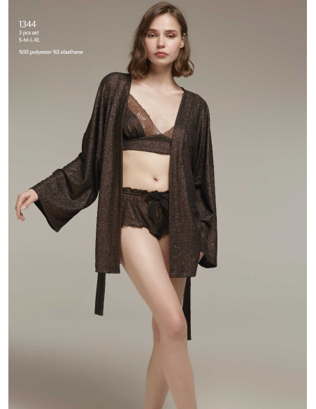 Bonjour Madame 1344 Shorts Homewear Set — direct Turkish factory supply