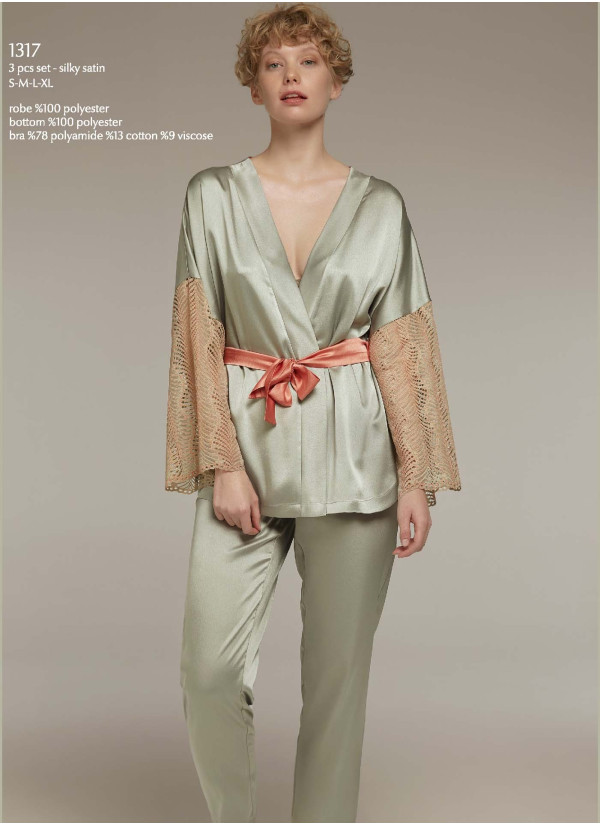 Bonjour Madame 1317 Pants Homewear Set — wholesale for boutiques