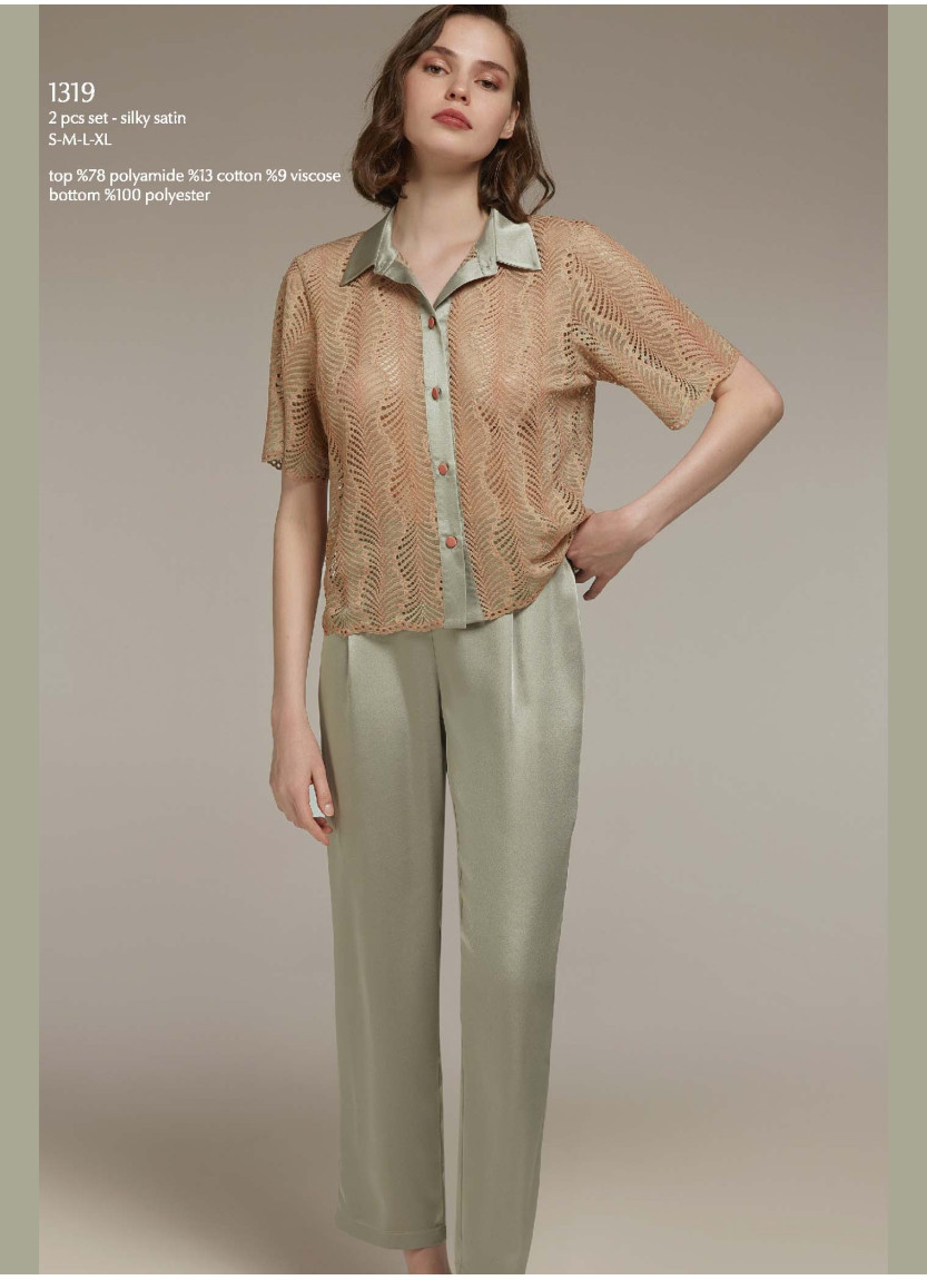 Bonjour Madame 1319 Pants Homewear Set — wholesale from Turkey