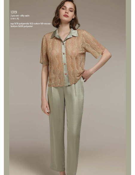 Bonjour Madame 1319 Pants Homewear Set — wholesale from Turkey