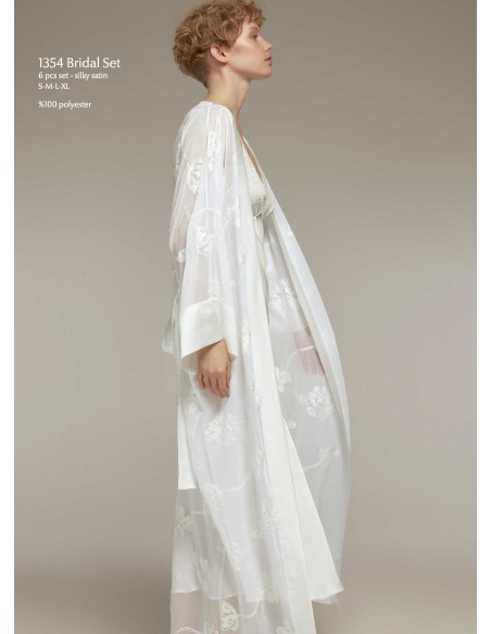 Женский комплект 6-ка (S+M+L+XL) Bonjour Madame 1354 Ekru — оптом от турецкой фабрики
