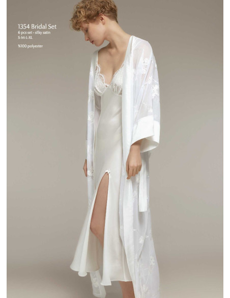 Женский комплект 6-ка (S+M+L+XL) Bonjour Madame 1354 Ekru — оптом от турецкой фабрики