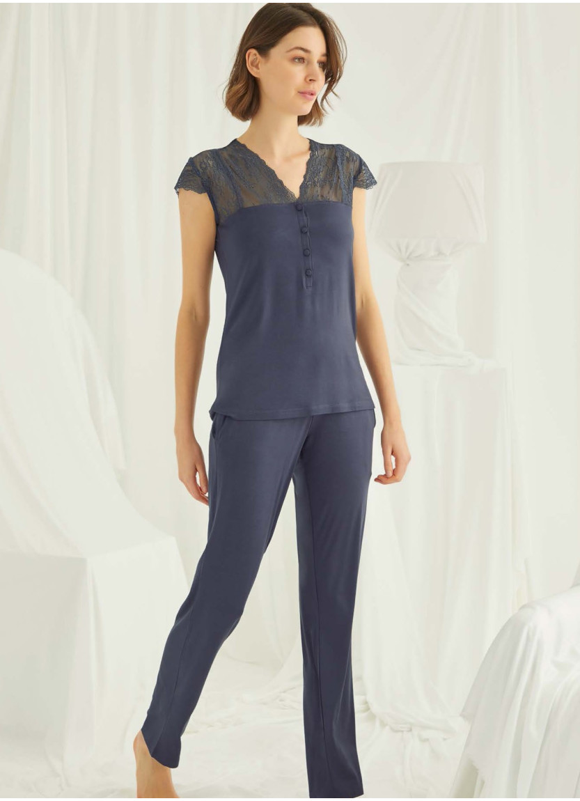 Женский Комплект с Брюками (S+M+L+XL) MONAMISE Monamise 18231 — оптовая поставка из Турции