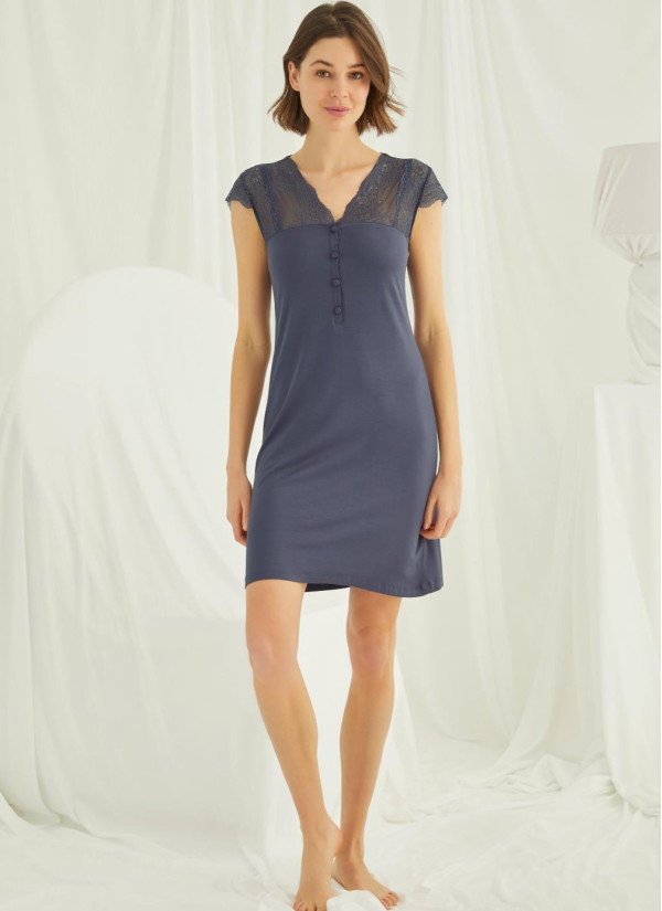 Monamise 18208 Nightdress (S+M+L+XL) — wholesale from Turkey