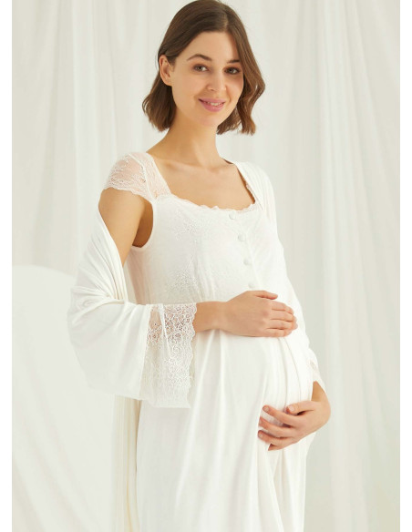 Комплект с Халатом 2-КА (S+M+L+XL) MONAMISE Monamise 18202 — турецкий текстиль оптом