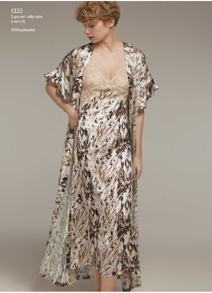 Bonjour Madame 1322 Women's Robe — factory-direct from Turkey