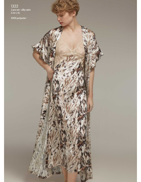 Bonjour Madame 1322 Women's Robe — factory-direct from Turkey